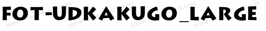 FOT-UDKakugo_Large P字体转换
